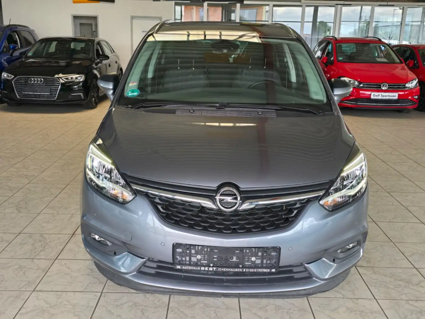 Opel Zafira Tourer 120 Jahre AHK SHZ ALU RFK 7-Sitzer Grijs - 2