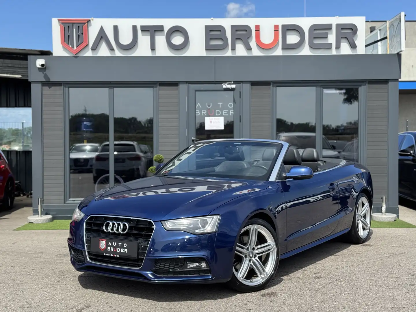 Audi A5 2.0 TDI Cabrio 3x S-Line Blau - 1