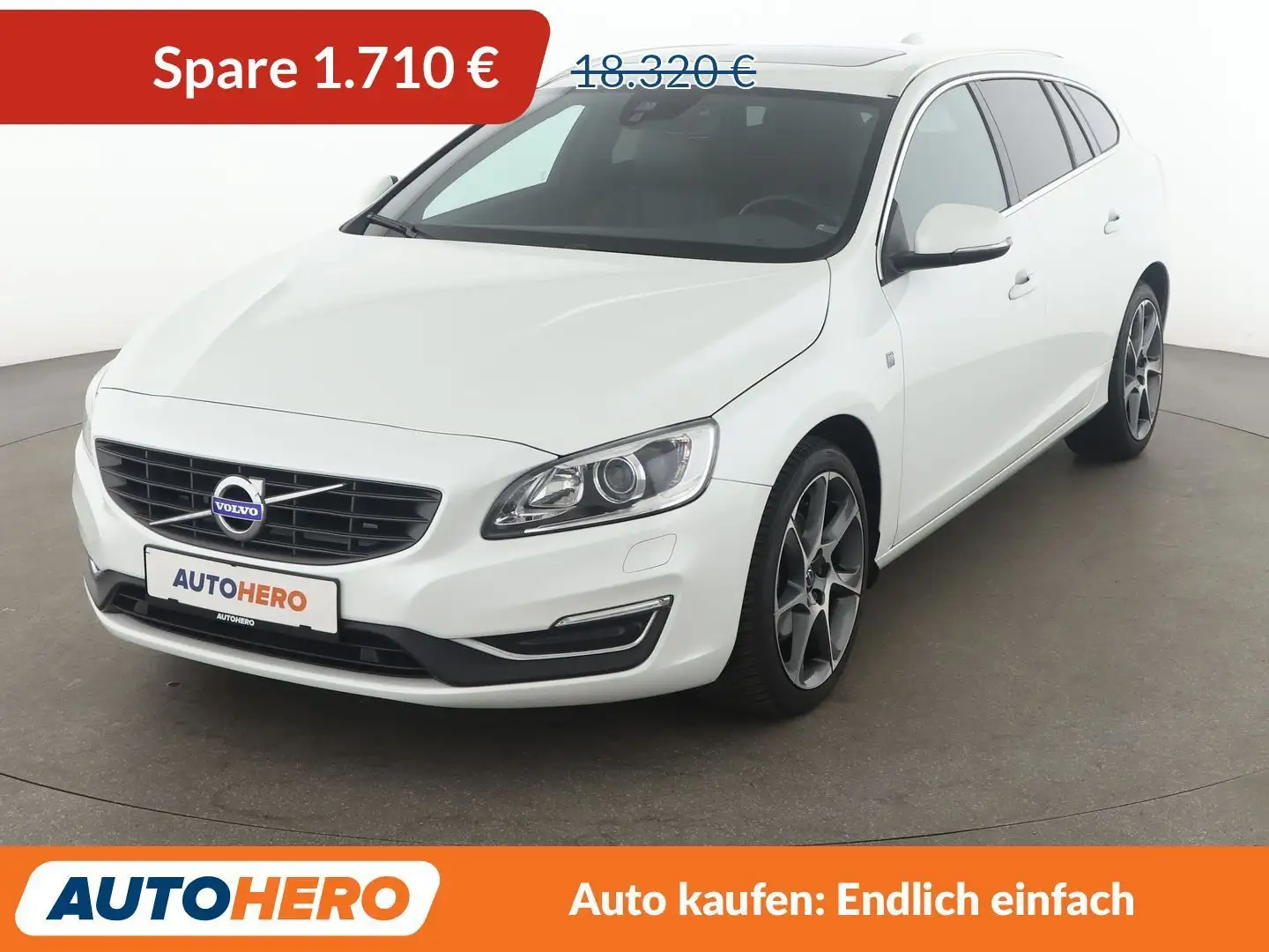 Volvo V60 2.0 D3 Ocean Race Aut.*NAVI*TEMPO*PDC*SHZ* Weiß - 1