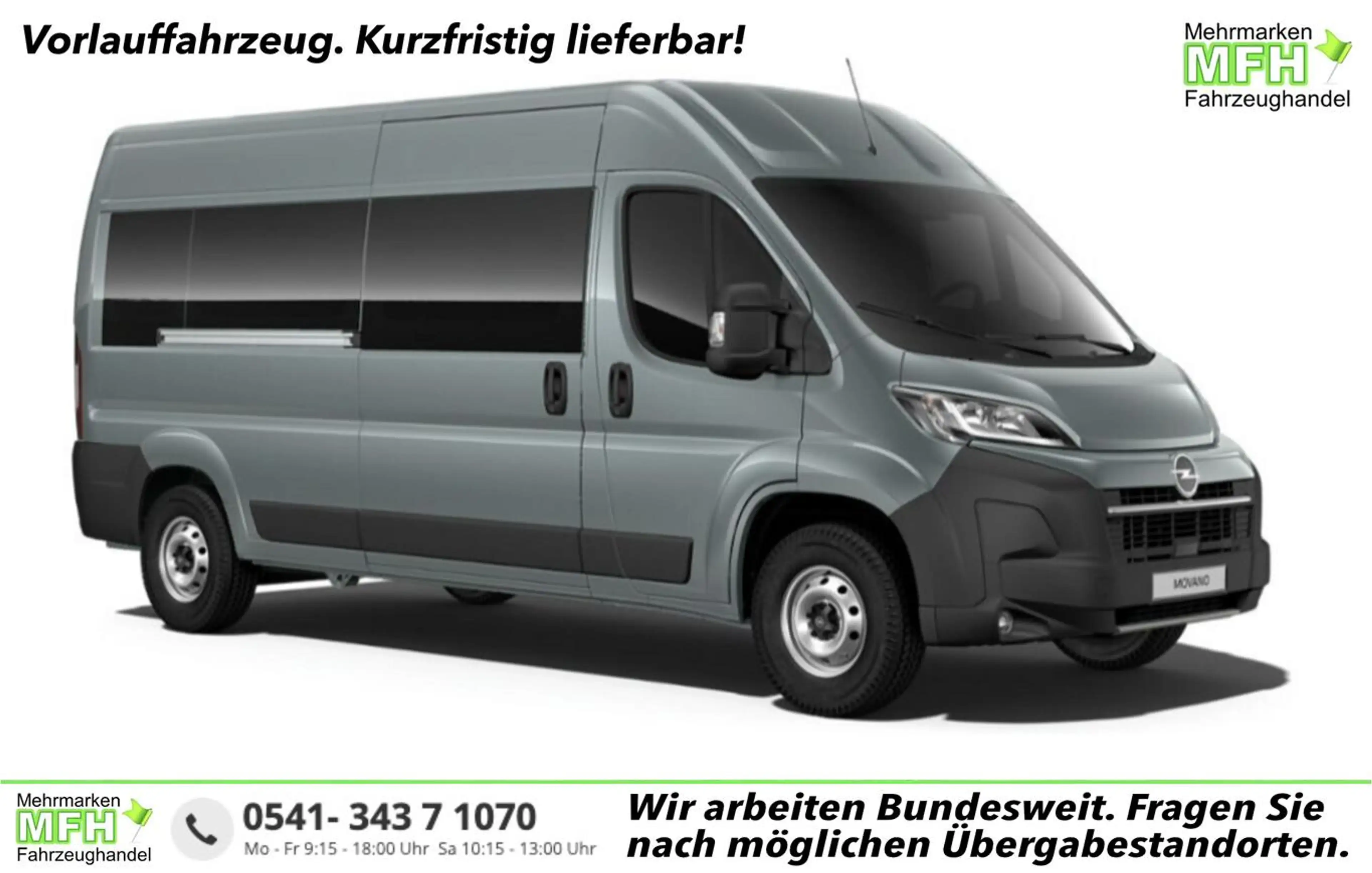 Opel Movano Vollverglast 35 L3H2 TechnoP AHK SHZ 103 kW (14...