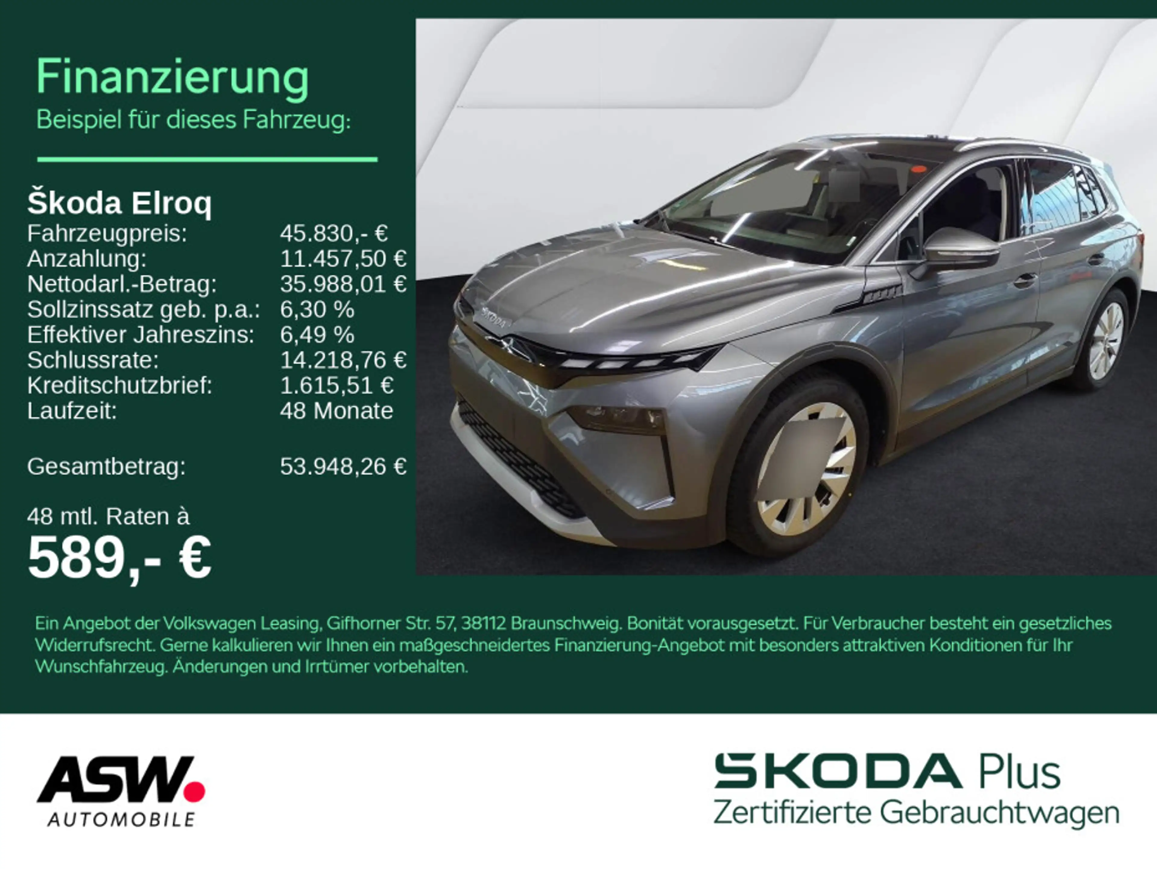Skoda Elroq Loft electric LED Navi WÄPU AHK RFK SHZ