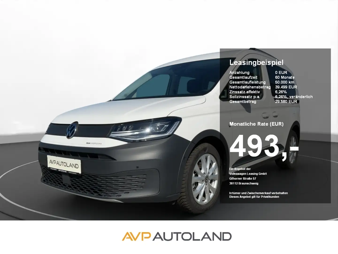 Volkswagen Caddy 2.0 TDI DSG PANAMERICANA | NAVI | LED Weiß - 1