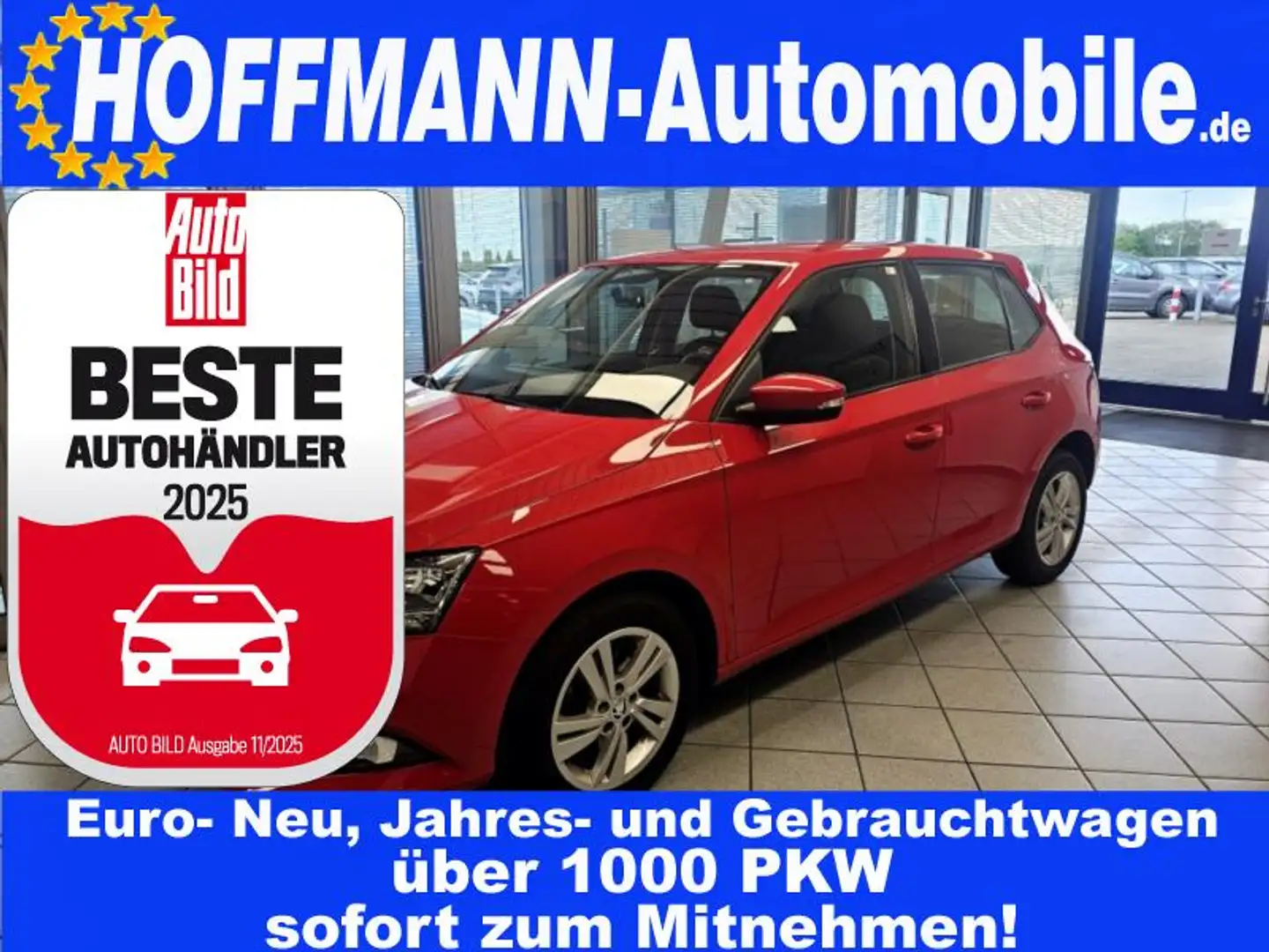 Skoda Fabia Ambition Allwetterreifen, Alufelgen,PDC Červená - 1
