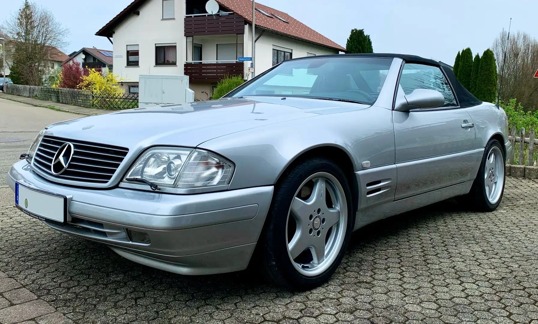 Mercedes-Benz SL 320 Panoramaglasdach, Deutsches Fahrzeug, AMG-Felgen Ezüst - 1