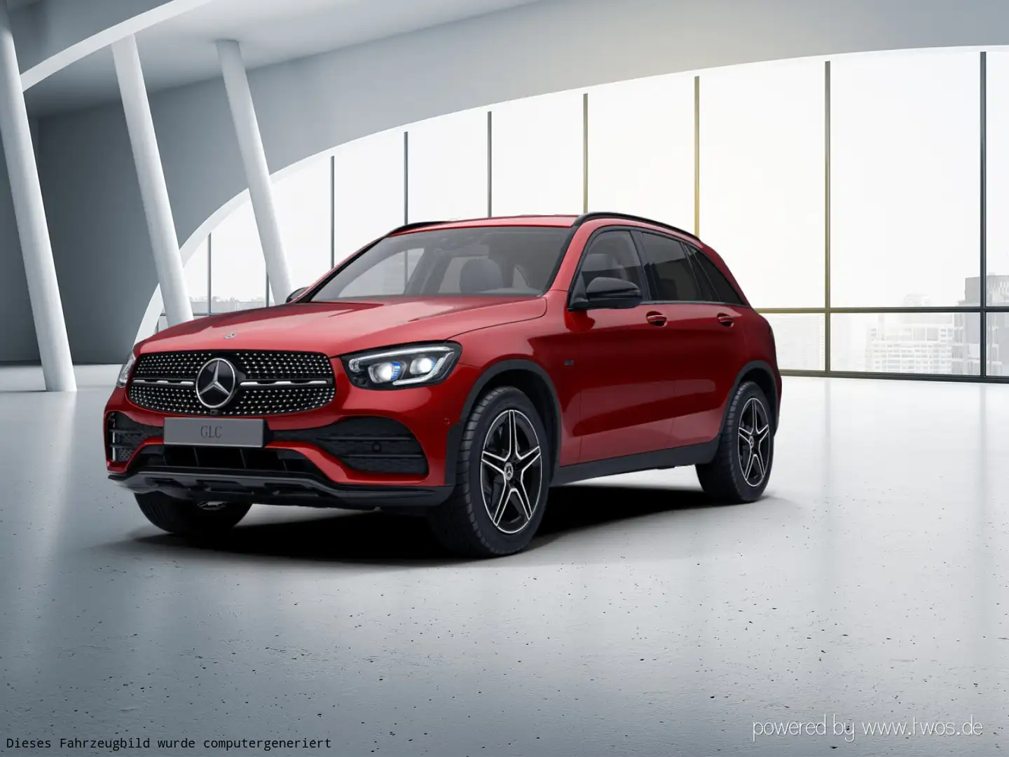 Mercedes-Benz GLC 300 GLC 300 de 4MATIC AMG+Nightp+AHK+Distr+360Kam+Keyl Rot - 2