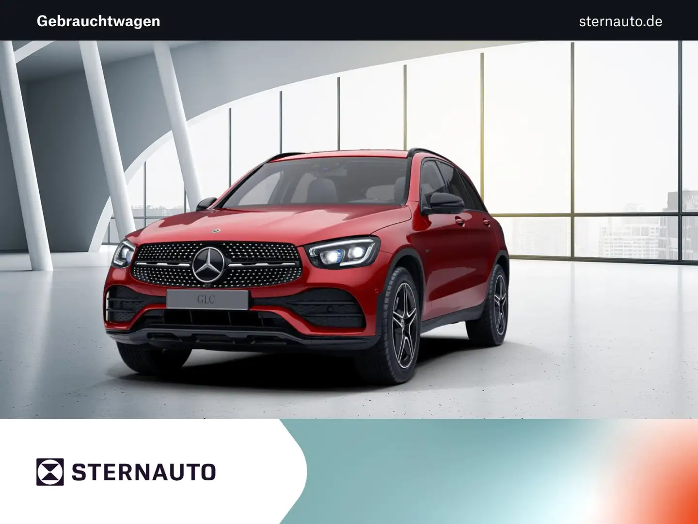 Mercedes-Benz GLC 300 GLC 300 de 4MATIC AMG+Nightp+AHK+Distr+360Kam+Keyl Rot - 1