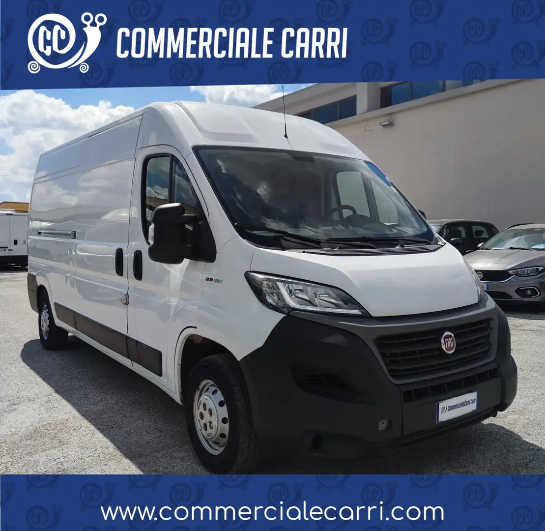 Fiat Ducato LH2 2.3MJ FURGONE PASSO LUNGO TETTO ALTO 3PTI-2020 Blanc - 1