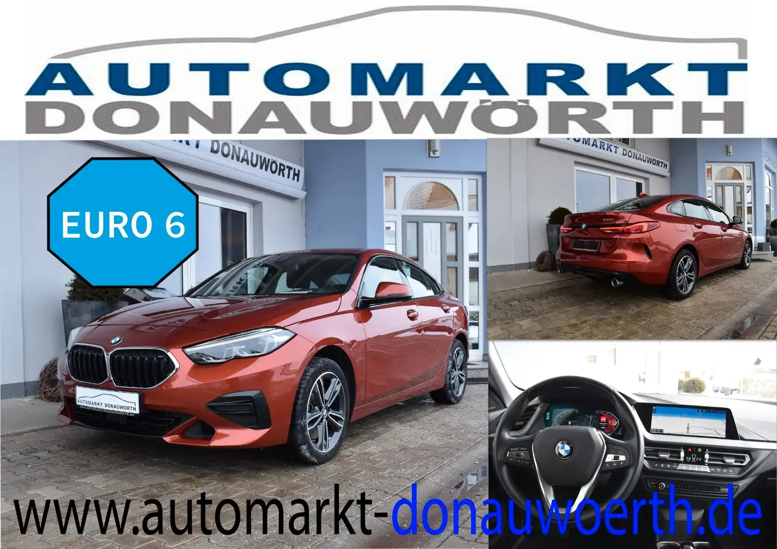 BMW 220i Gran Coupe Aut. Sport Line Navi Sitzhzg PDC Orange - 1