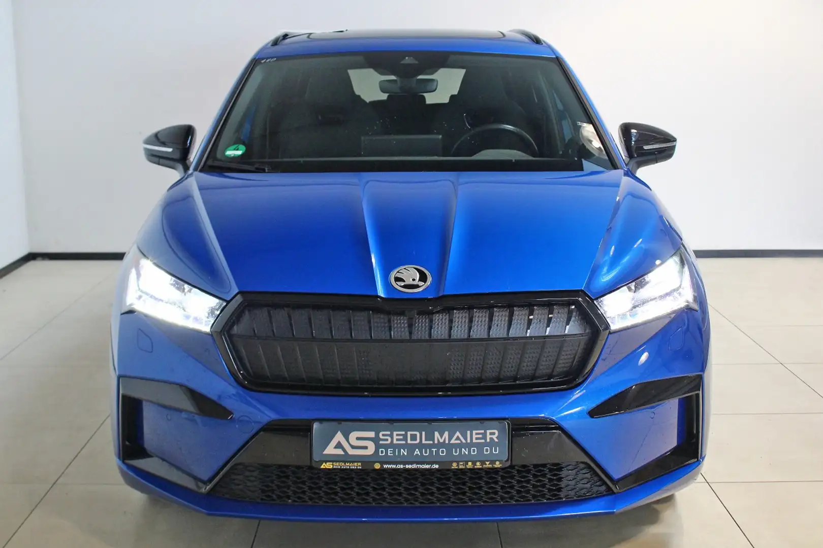 Skoda Enyaq 80x Sportline PANO|MATRX|AHK|WPumpe|ACC|SHZ Niebieski - 2