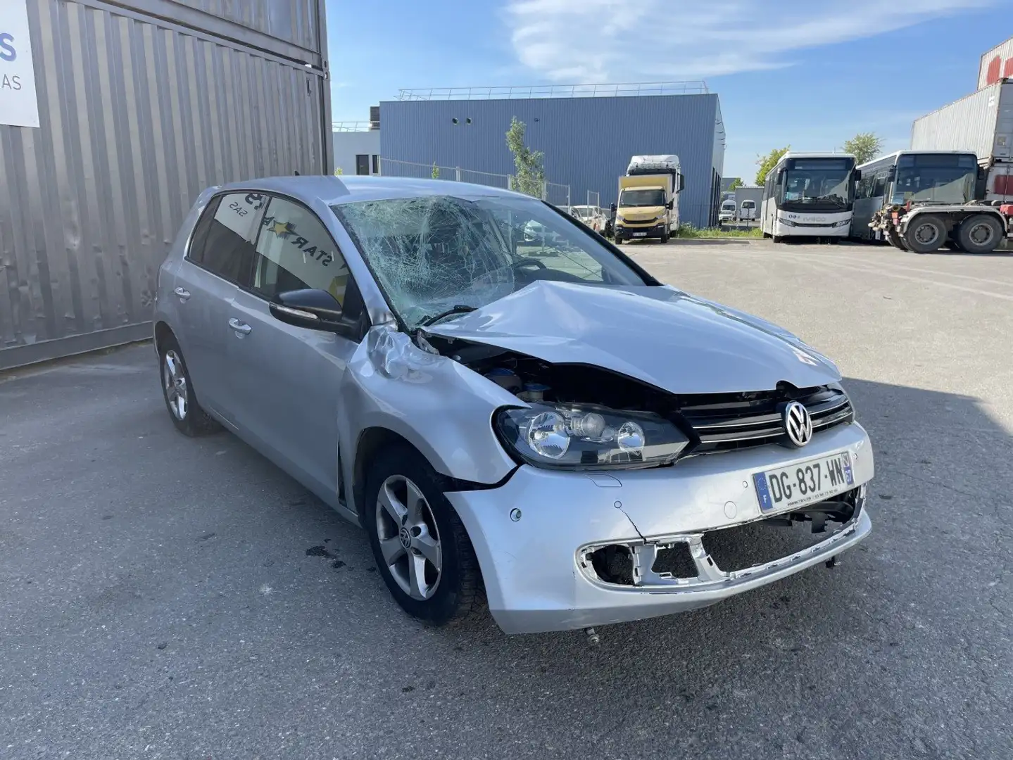 Volkswagen Golf Golf 1.6 TDI 105 FAP CR Confortline Gris - 2