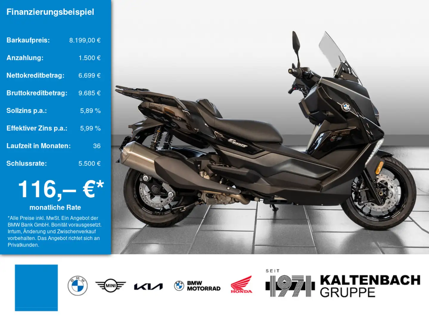 BMW C 400 GT KOMFORT-P. GRIFFHEIZUNG LED SHZ Fekete - 1