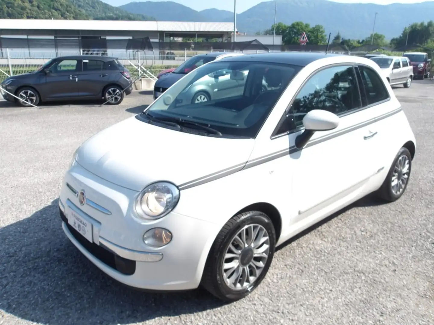 Fiat 500 1.2 Lounge EU6 CINGHIA NUOVA Blanc - 2