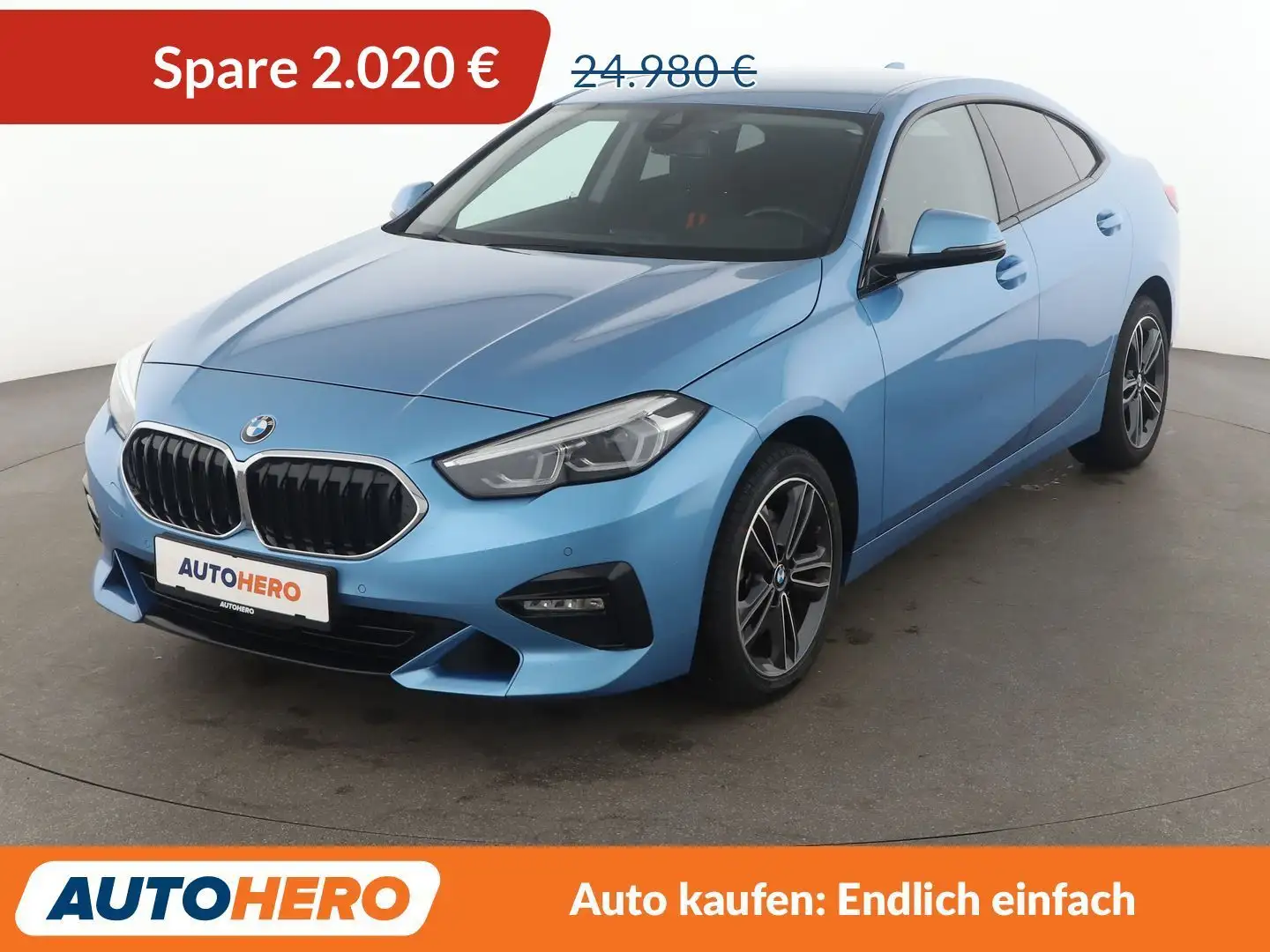 BMW 218 218i Gran Coupe Sport Line Aut.*NAVI*LED*ACC*PDC* Blau - 1