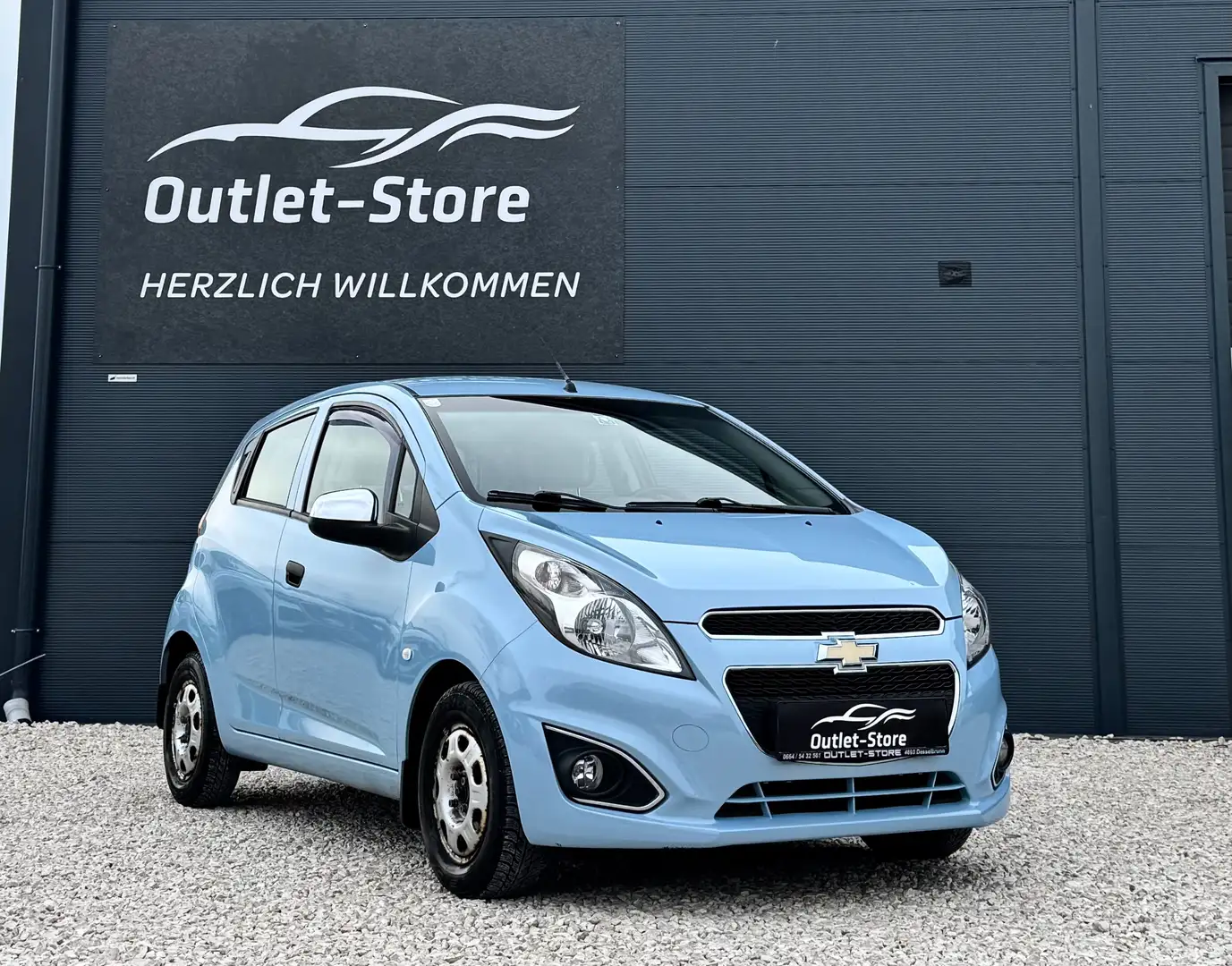 Chevrolet Spark Basis*1.Besitz*Klima*NUR 100.000KM*Pickerl NEU* Blau - 1