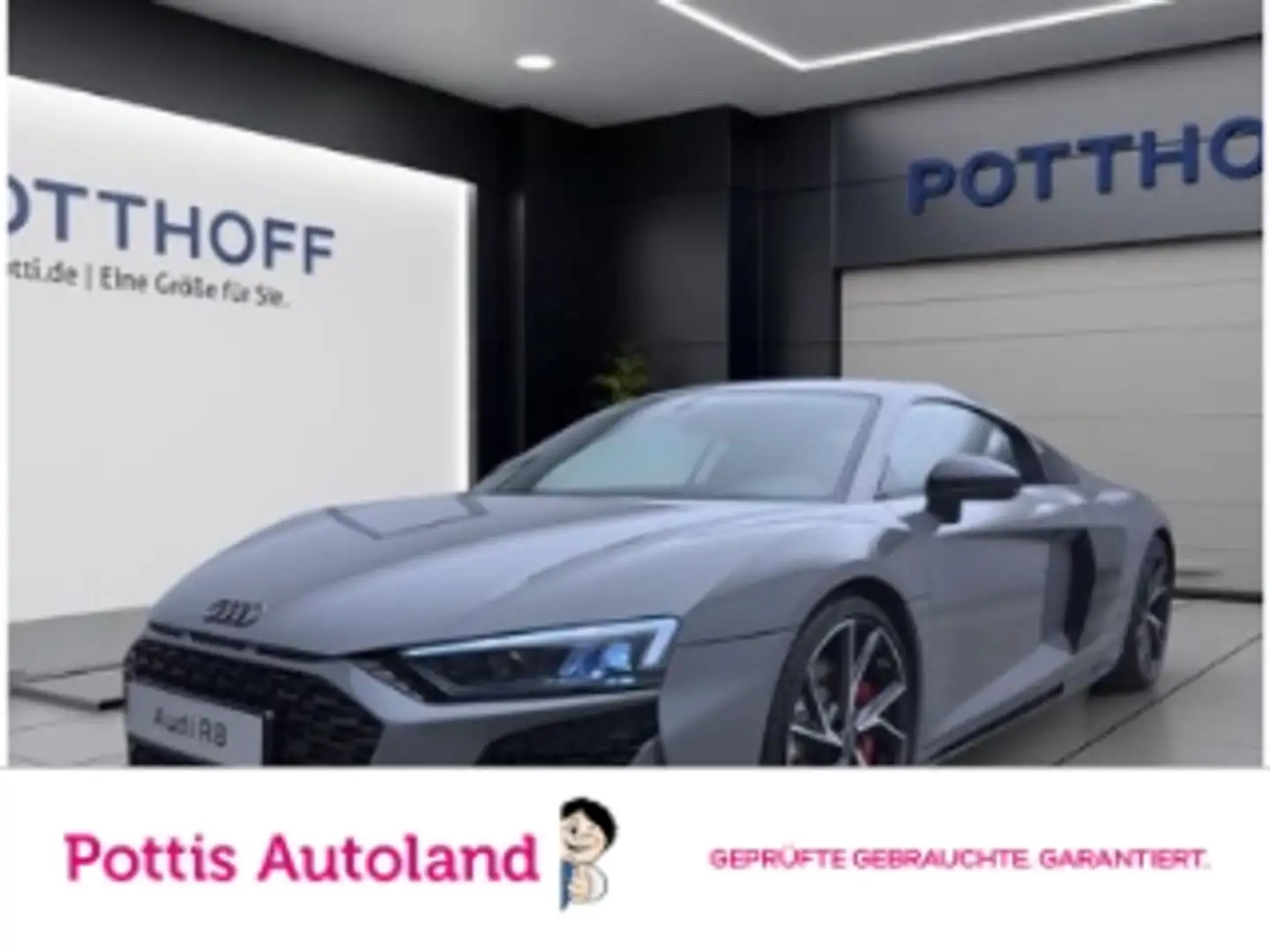 Audi R8 Coupe V10 PERFORMANCE LEDER KAMERA LM20 B&O Grijs - 1