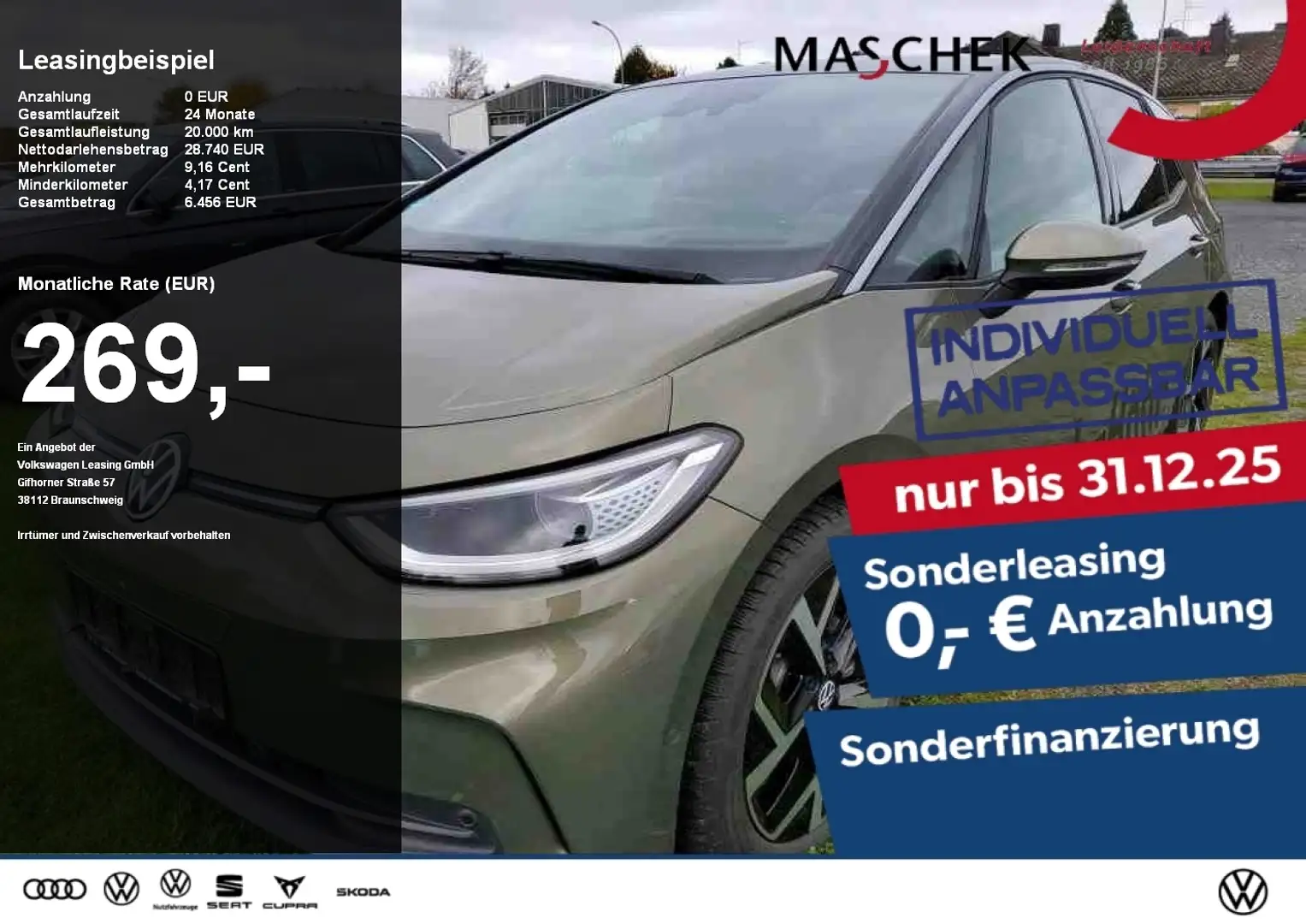 Volkswagen ID.3 Pro S 77 kWh Area View Sonderleasing Massage Matri Noir - 1