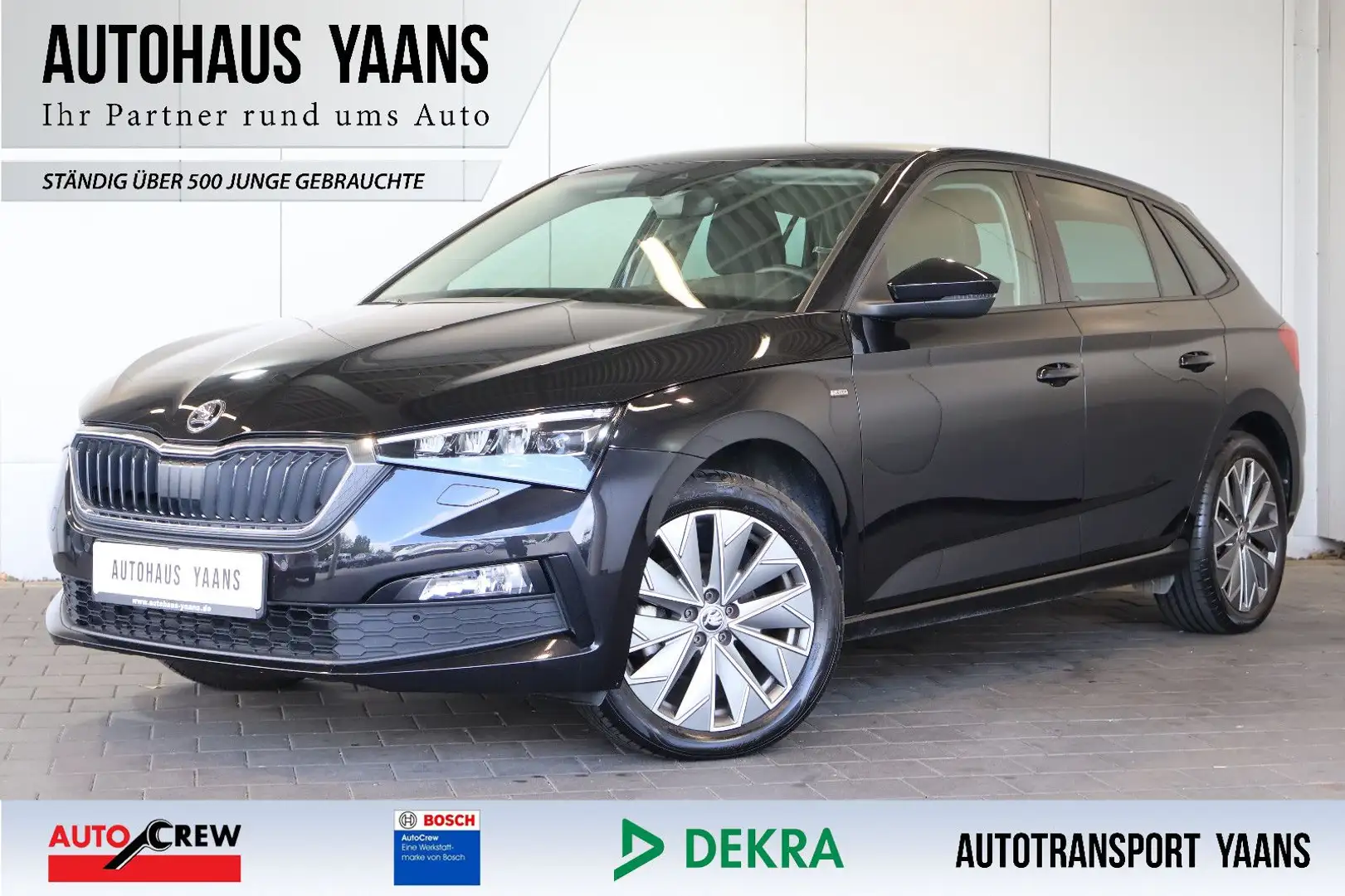 Skoda Scala 1.0 TSI Clever AID+CARPLAY+SIDE+KAM+LED+17 Schwarz - 1