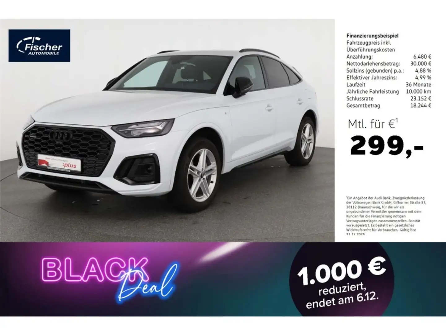 Audi Q5 Sportback 50 TFSI e quattro Weiß - 1