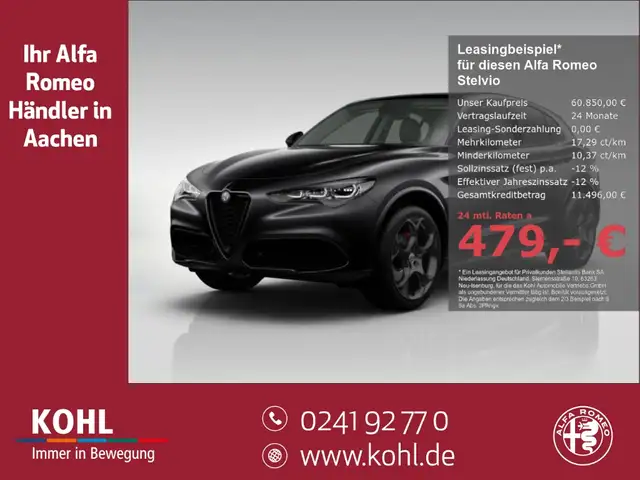 Alfa Romeo Stelvio Veloce 2.0 Turbo 280PS AT8 Q4 Panorama Keyless PDC