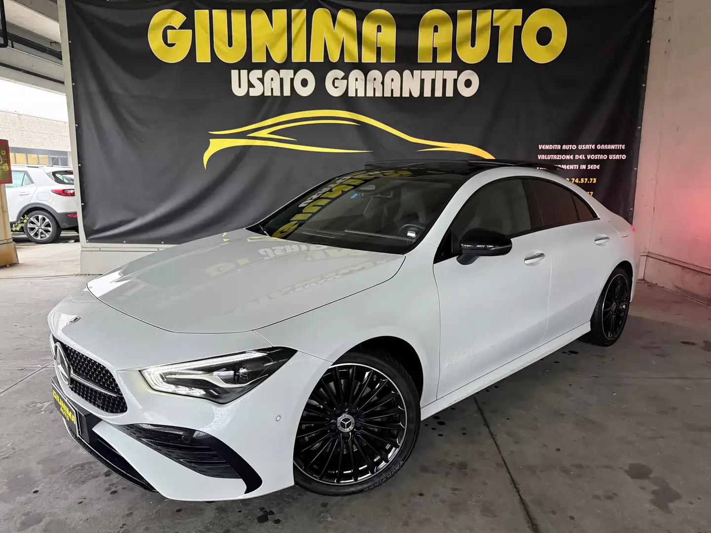 Mercedes-Benz CLA 200 UNICO PROPRIETARIO NEW CLA Coupe AMG Premium Plus Bianco - 1