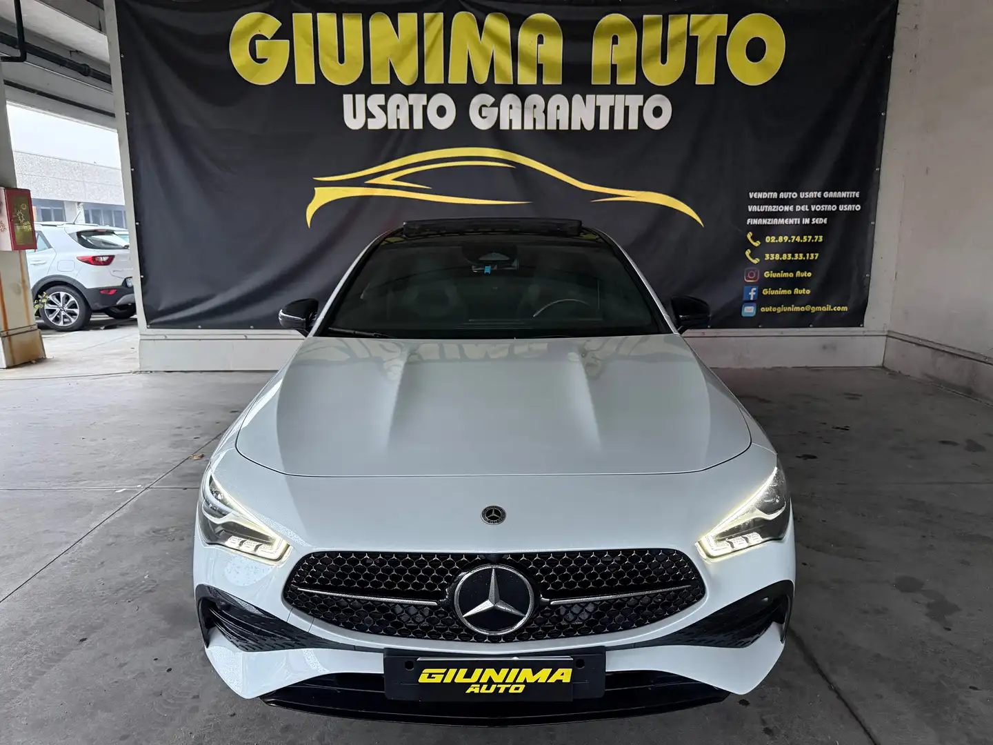 Mercedes-Benz CLA 200 UNICO PROPRIETARIO NEW CLA Coupe AMG Premium Plus Bianco - 2