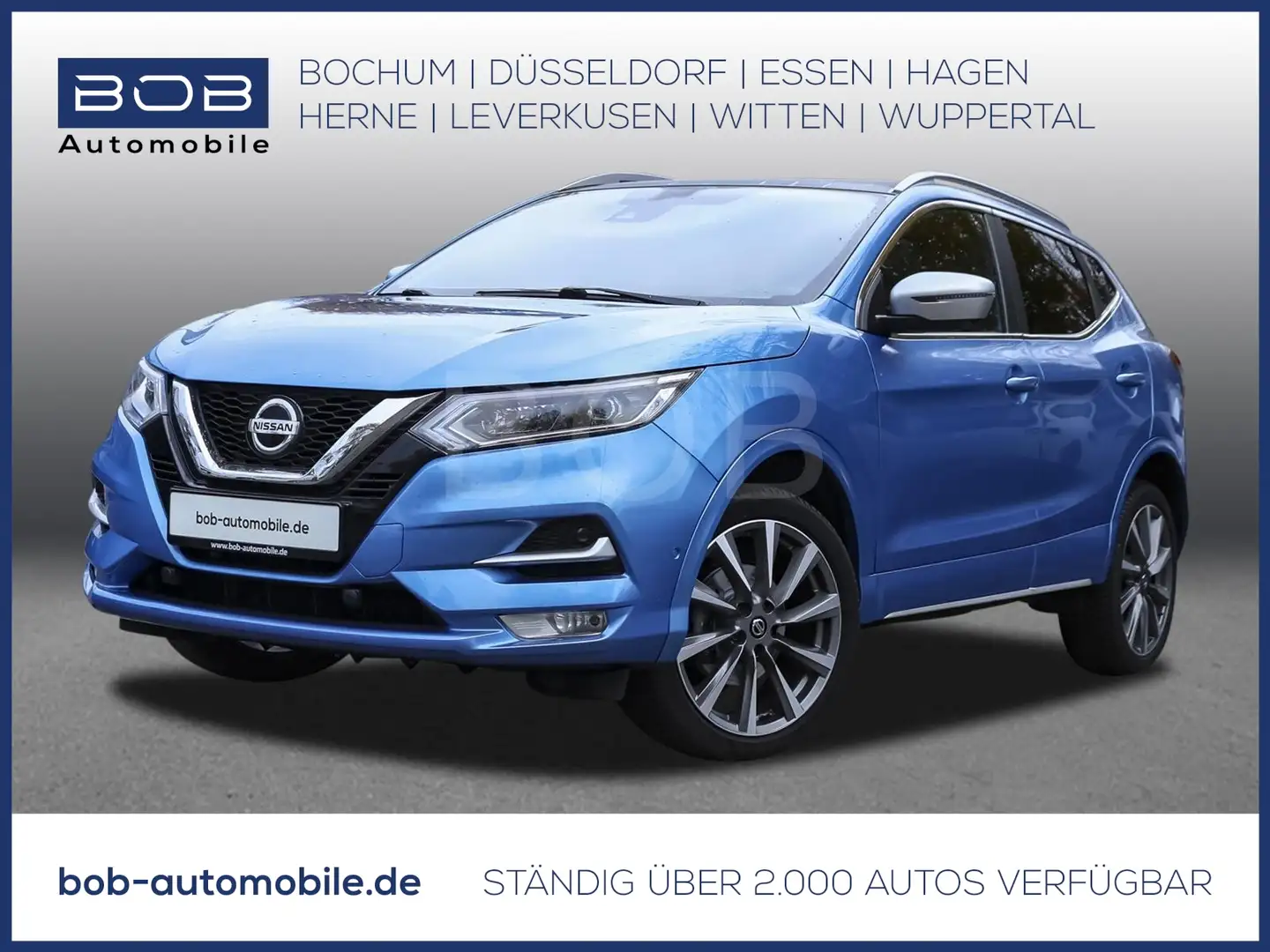 Nissan Qashqai 1.3 DIG-T Tekna + 4x2 NAVI PDC Allwetter Blau - 1