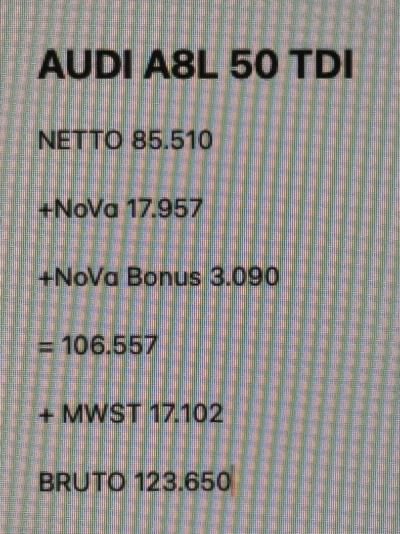 Audi A8 50 TDI quattro Lang Tiptronic (brutto 123.650€) - 1