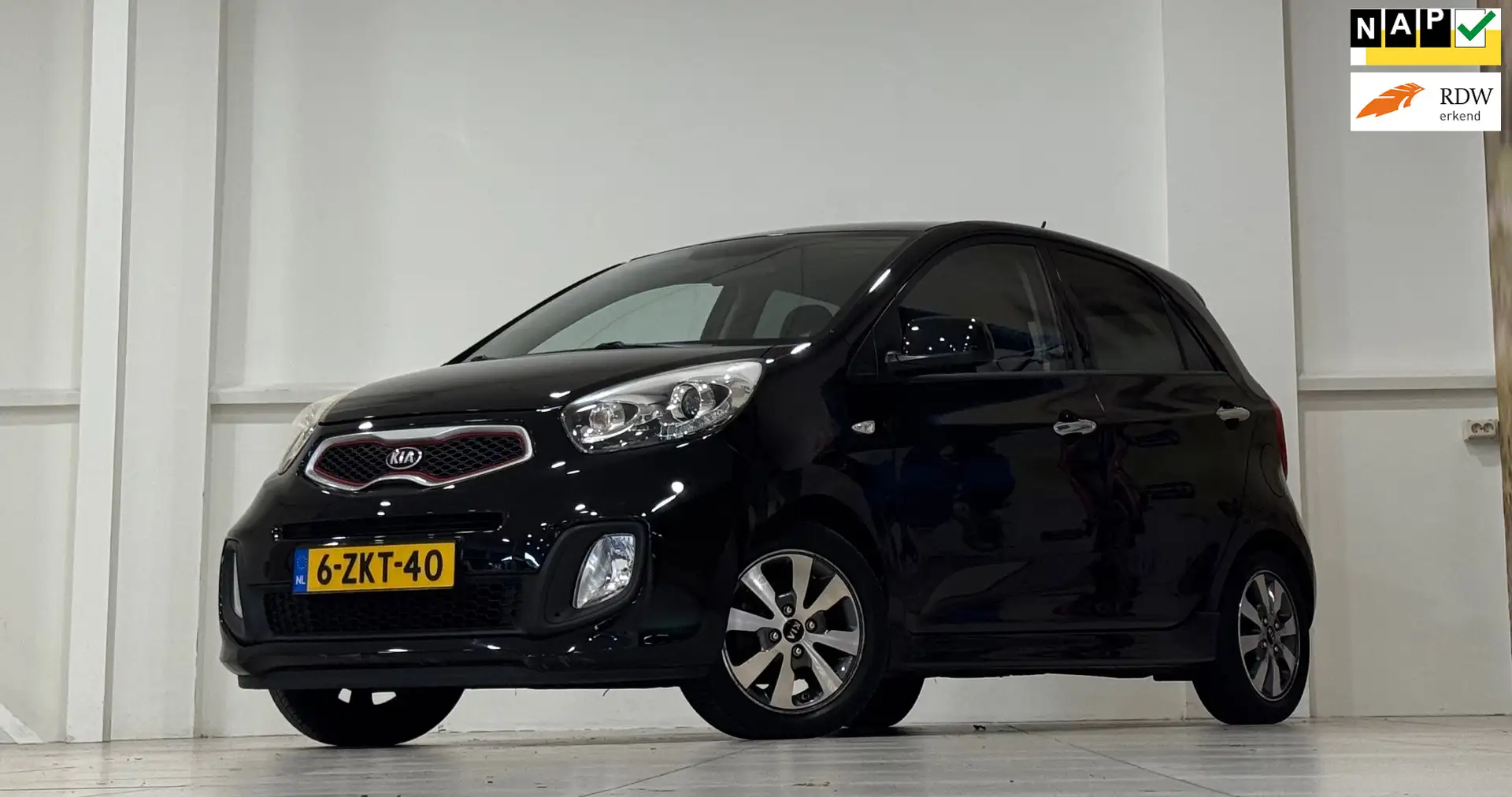 Kia Picanto 1.0i CVVT X-treme 1e Eigenaar Lerenbekleding Lm ve Schwarz - 1