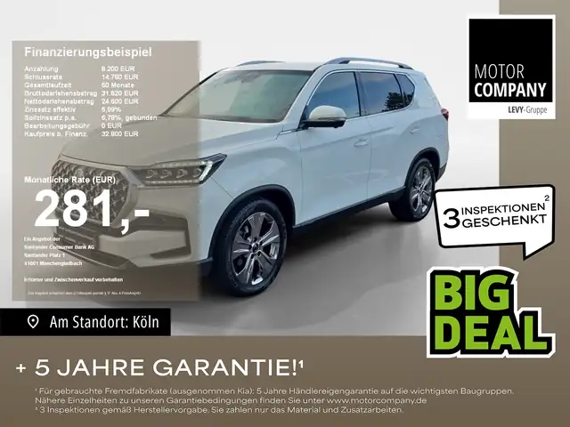 SsangYong Rexton 2.2 e-XDi Sapphire +AHK+Elegance+20Alu+WKR