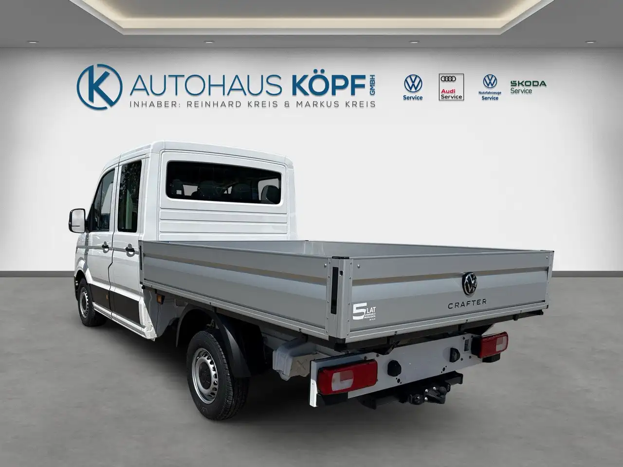 Volkswagen Crafter Doka Pritsche 35 MR LED AHK 5 Ja 7Sitze, миниатюра 3