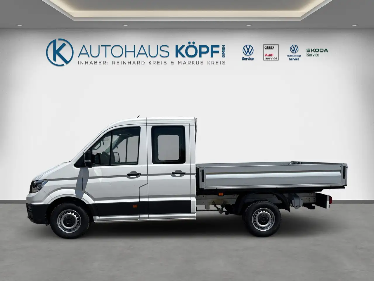 Volkswagen Crafter Doka Pritsche 35 MR LED AHK 5 Ja 7Sitze, миниатюра 2
