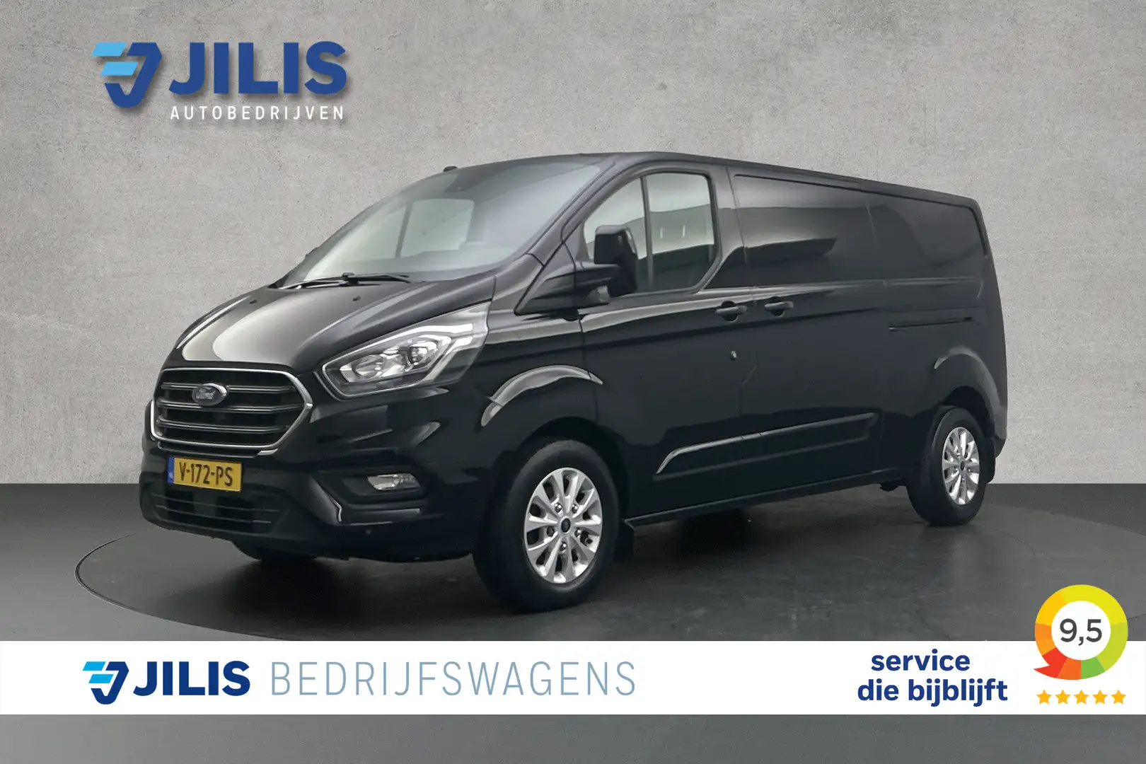 Ford Transit Custom 2.0 TDCI L2 170PK Limited Automaat | Dubbele schui Zwart - 1