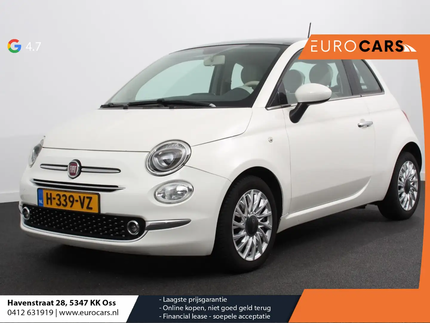 Fiat 500 0.9 TwinAir Lounge 80 pk  Airco  Panorama dak  Lic Blanc - 1