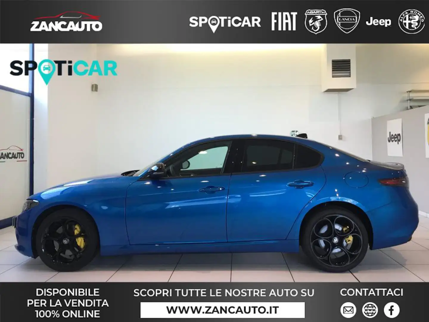 Alfa Romeo Giulia Giulia 2.0 Turbo 280 CV AT8 AWD Q4 Sprint MY24 Blu/Azzurro - 1