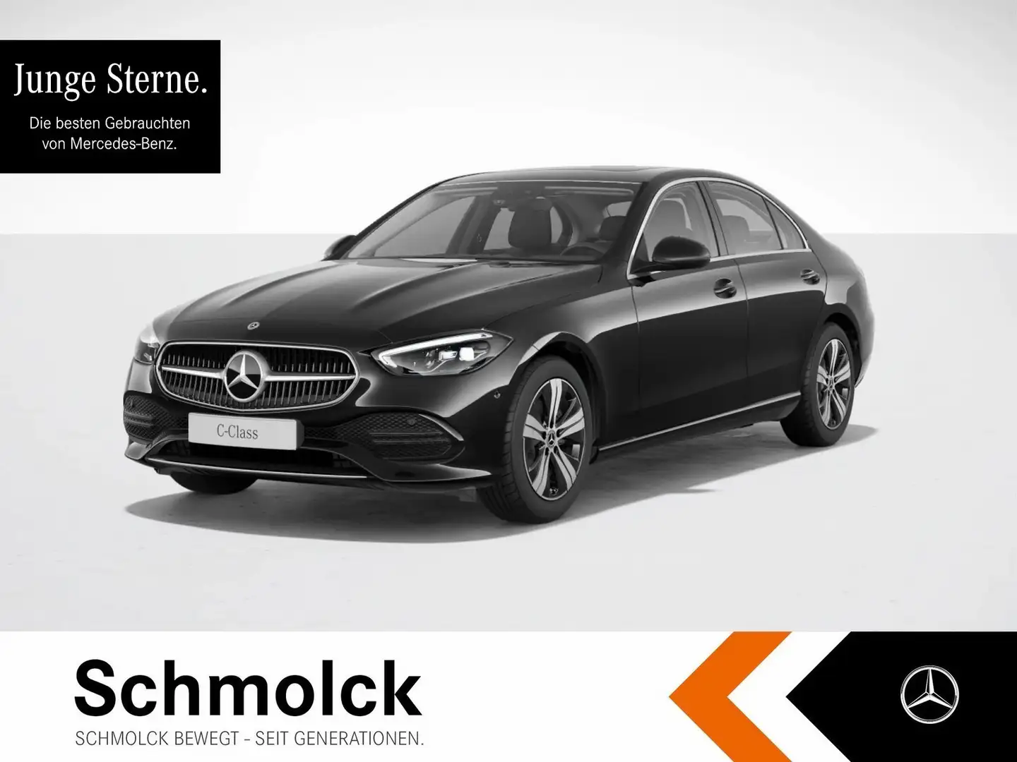 Mercedes-Benz C 200 d AVANTG.+9G+LED+MBUX+AHK+AMBI+TOTW+SPURH Noir - 1