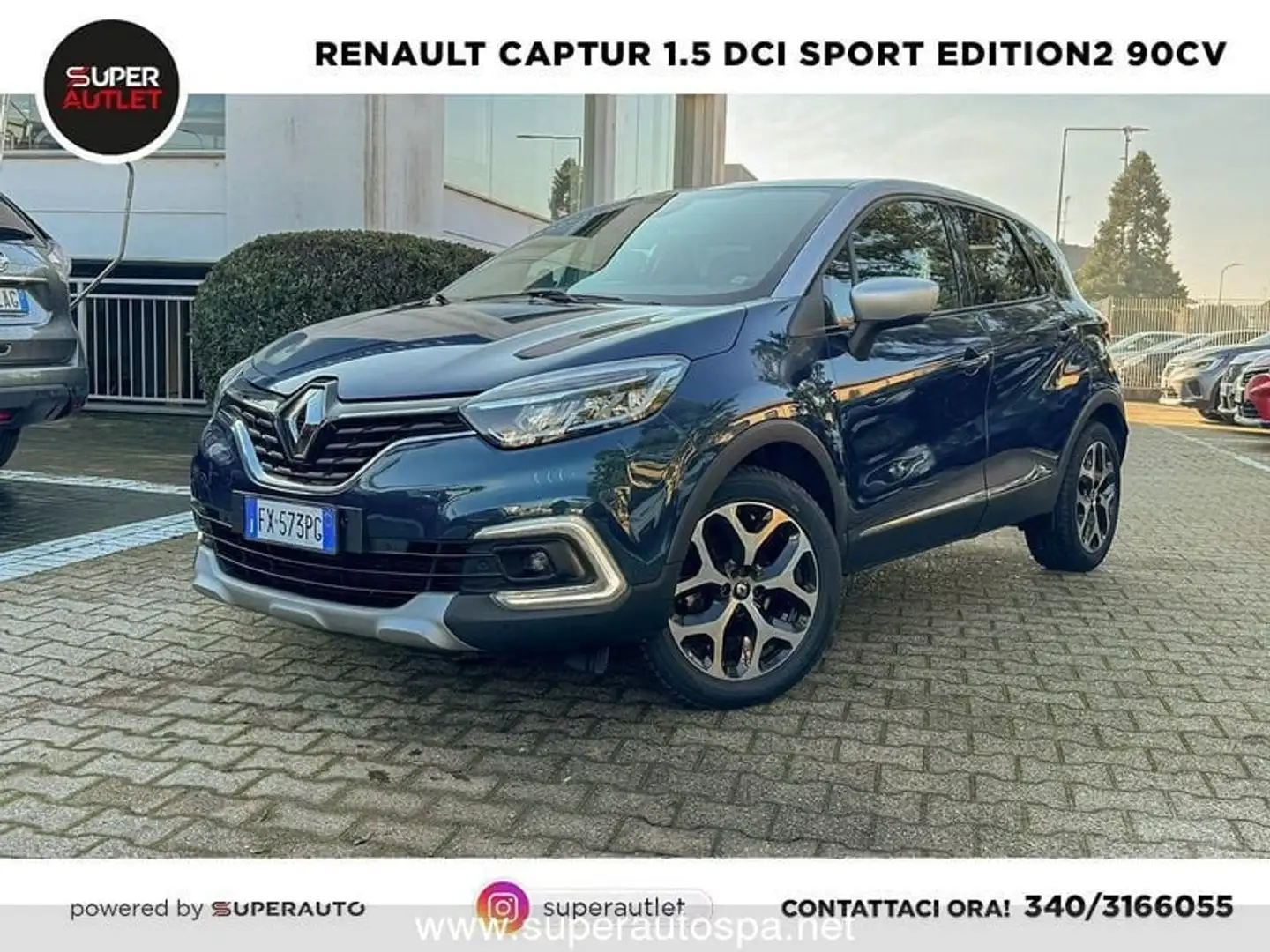 Renault Captur 1.5 dci Sport Edition2 90cv plava - 1