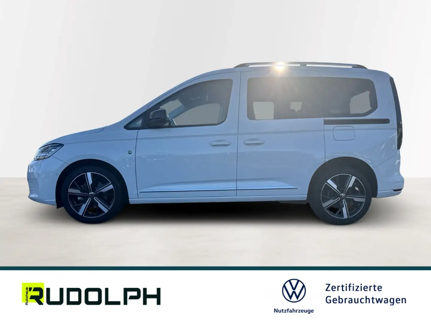 Volkswagen Caddy Style 2.0 TDI KR 5-Sitzer DSG LED AHK StandHZG Nav Weiß - 2