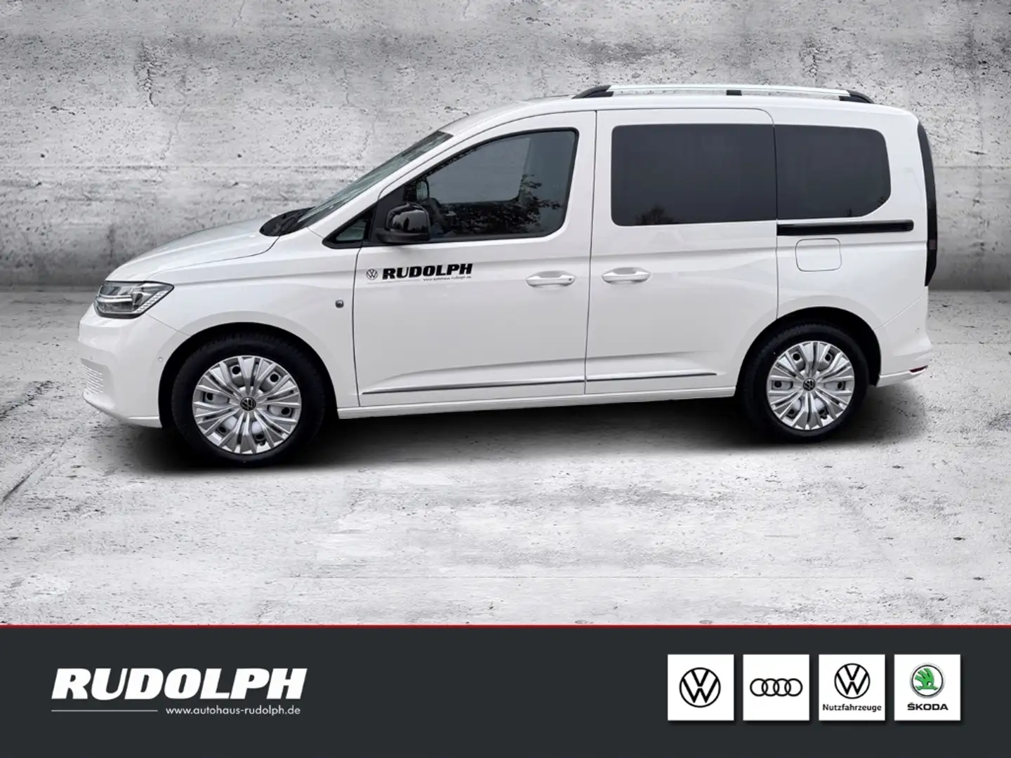 Volkswagen Caddy Style 2.0 TDI KR 5-Sitzer DSG LED AHK StandHZG Nav Blanc - 2