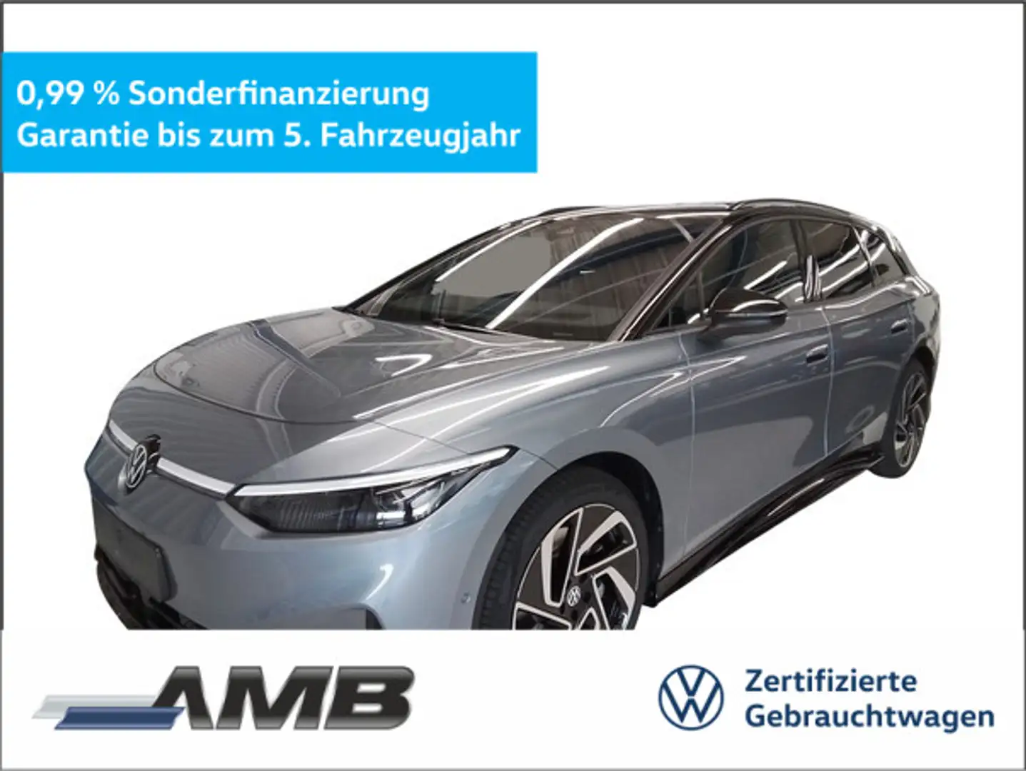 Volkswagen ID.7 Tourer Pro S 86kWh/AHK/Matrix/WäPu/01.30Gar Blau - 1
