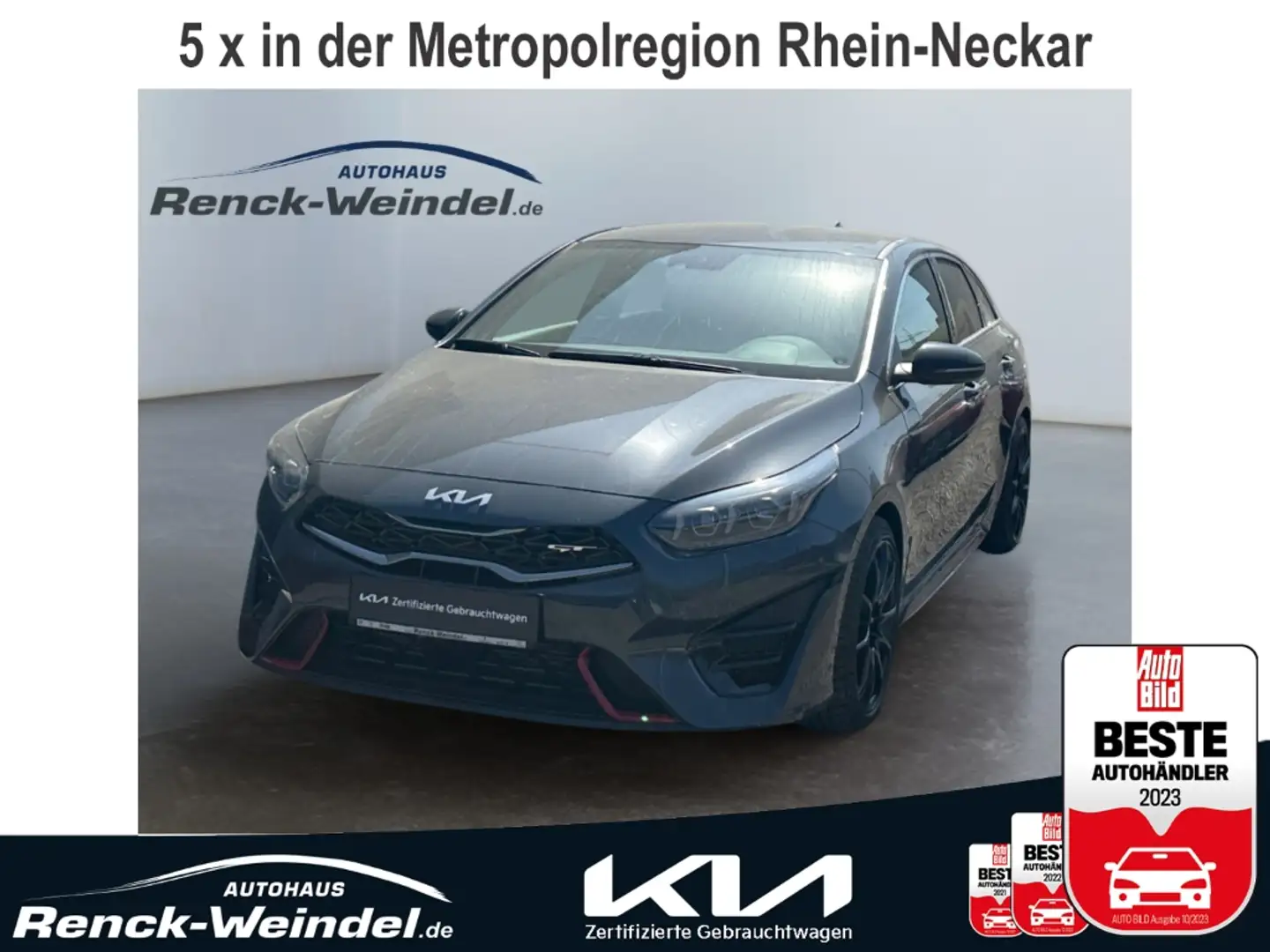 Kia ProCeed / pro_cee'd GT DCT Navi Leder Klimaaut wenig KM Kamera LED Led Grau - 1