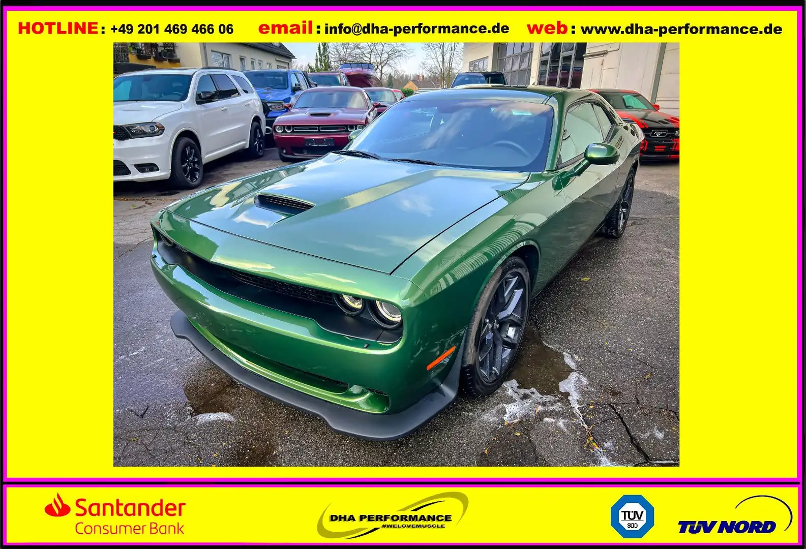Dodge Challenger 5.7 R/T BLACKTOP*LED*SHZG*NAVI* Green - 1