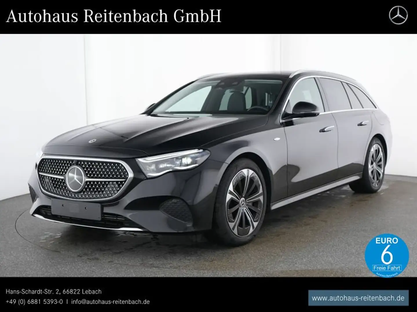 Mercedes-Benz E 300 E300DE T 4M AHK+DISTR+PANO SUPERSCREEN+360°+AMBI Schwarz - 1