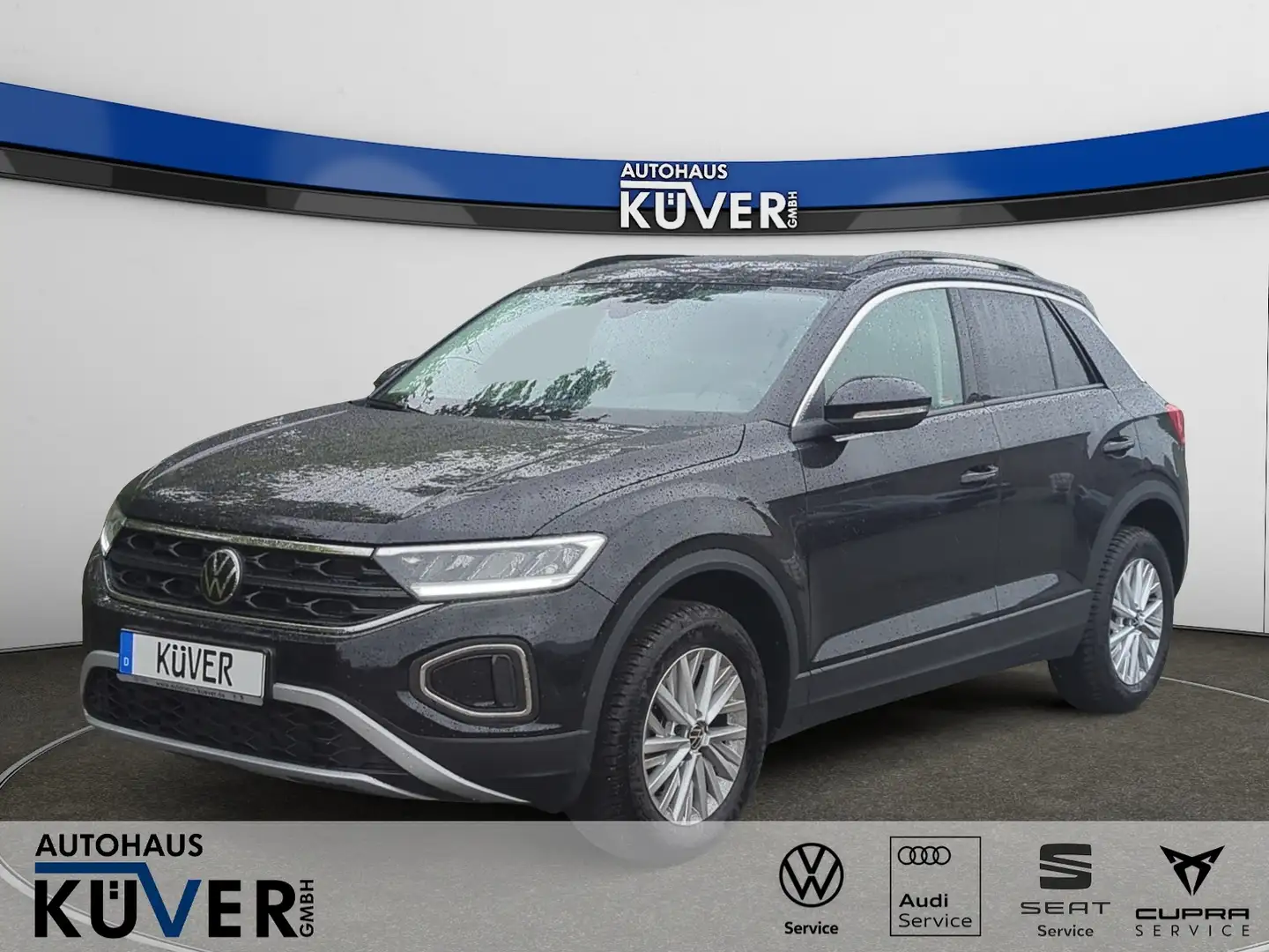 Volkswagen T-Roc Life 1,0 TSI ACC+Shzg+Einparkh+CarPlay+GJR Schwarz - 1