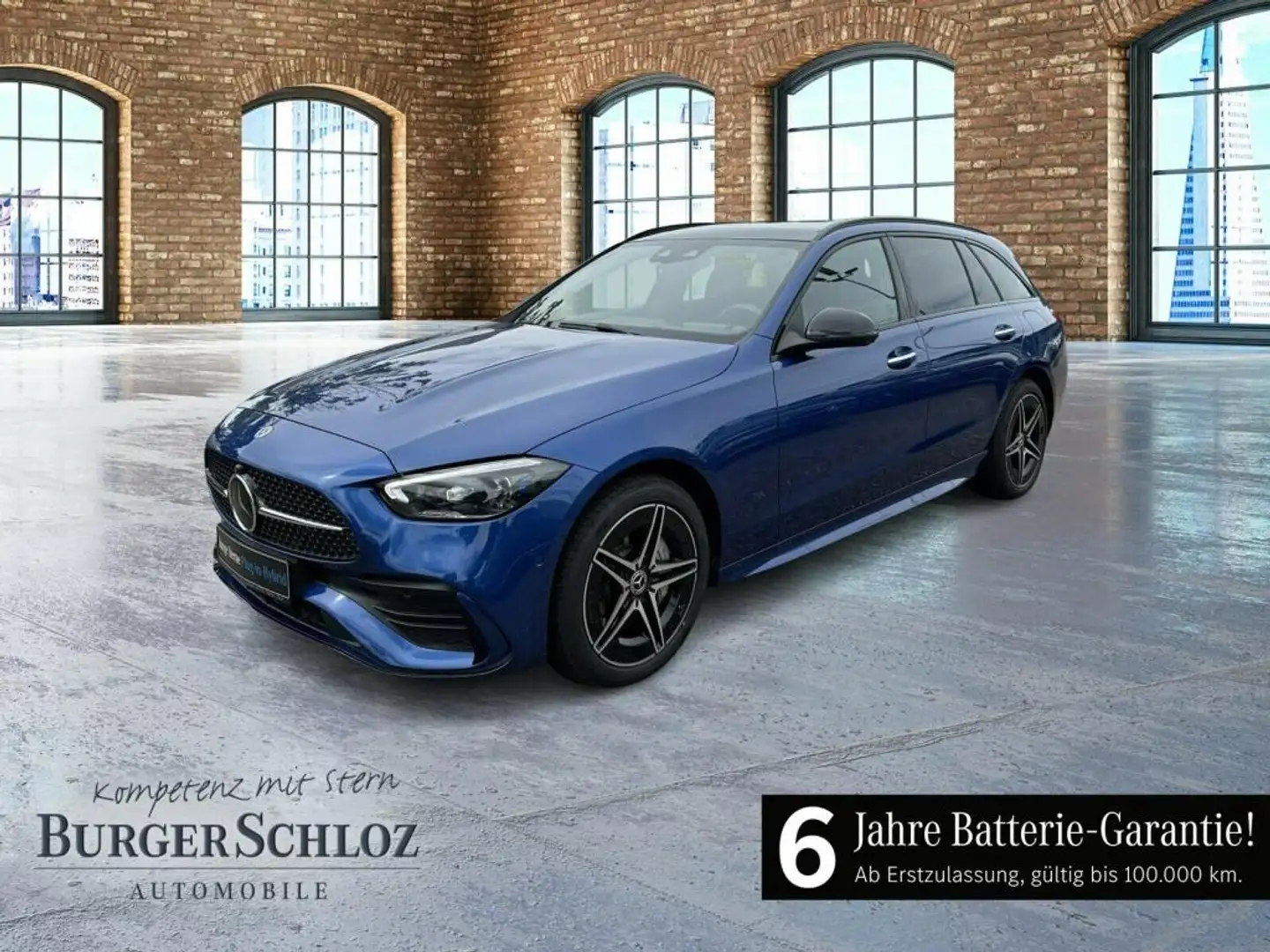Mercedes-Benz C 300 e T AMG Pano HUD Night W-Paket ACC PDC LM Blau - 1