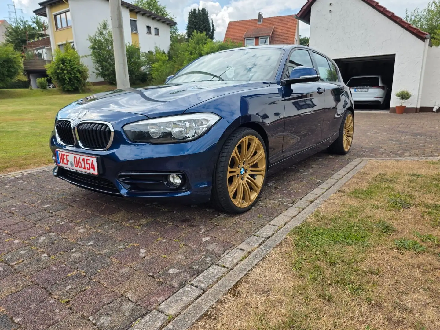 BMW 125 d Sport Line/Automatik/Leder/Garantie Blauw - 1