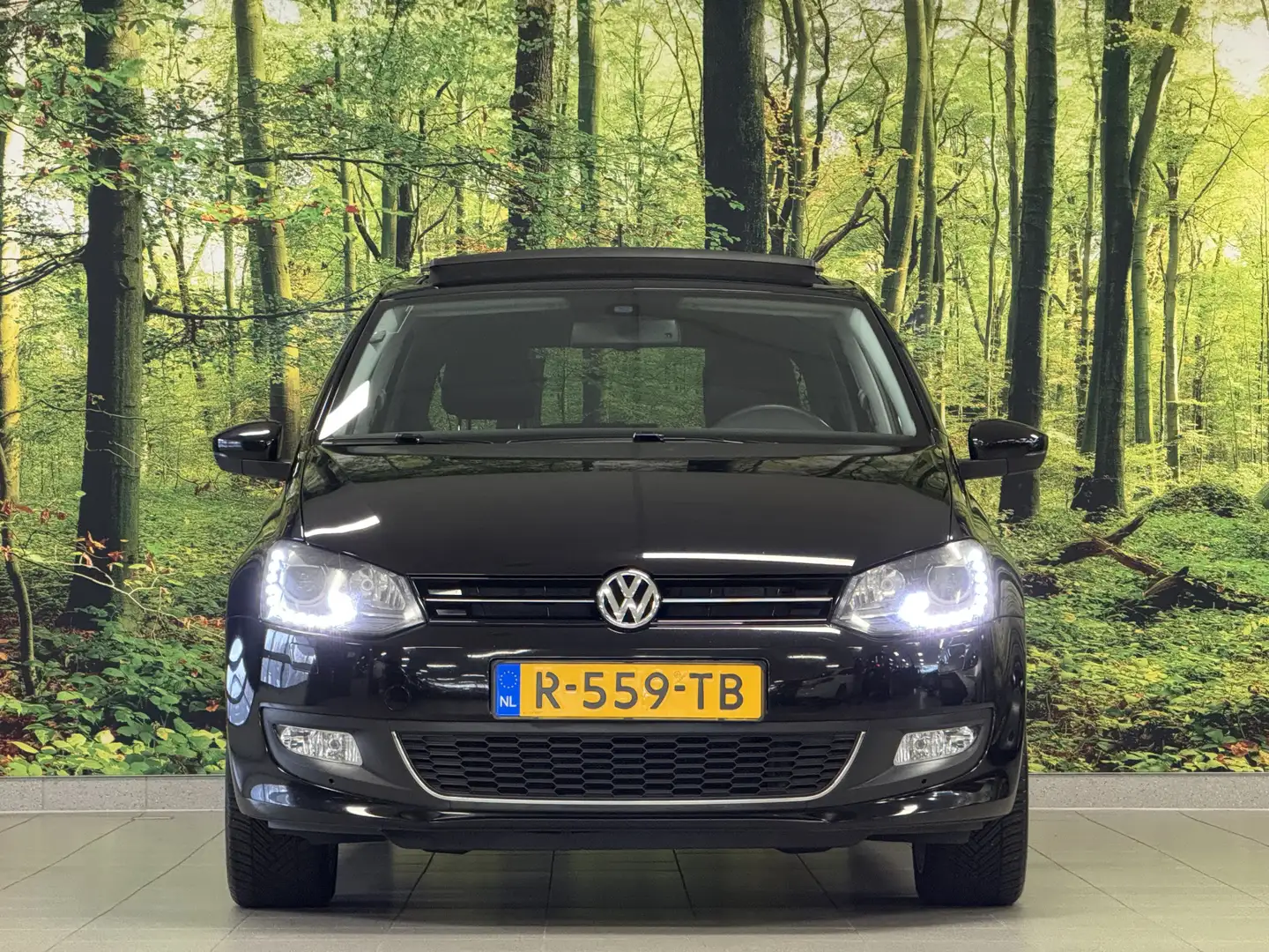 Volkswagen Polo 1.2-12V BlueMotion Highline | Panoramadak | Apple Schwarz - 2
