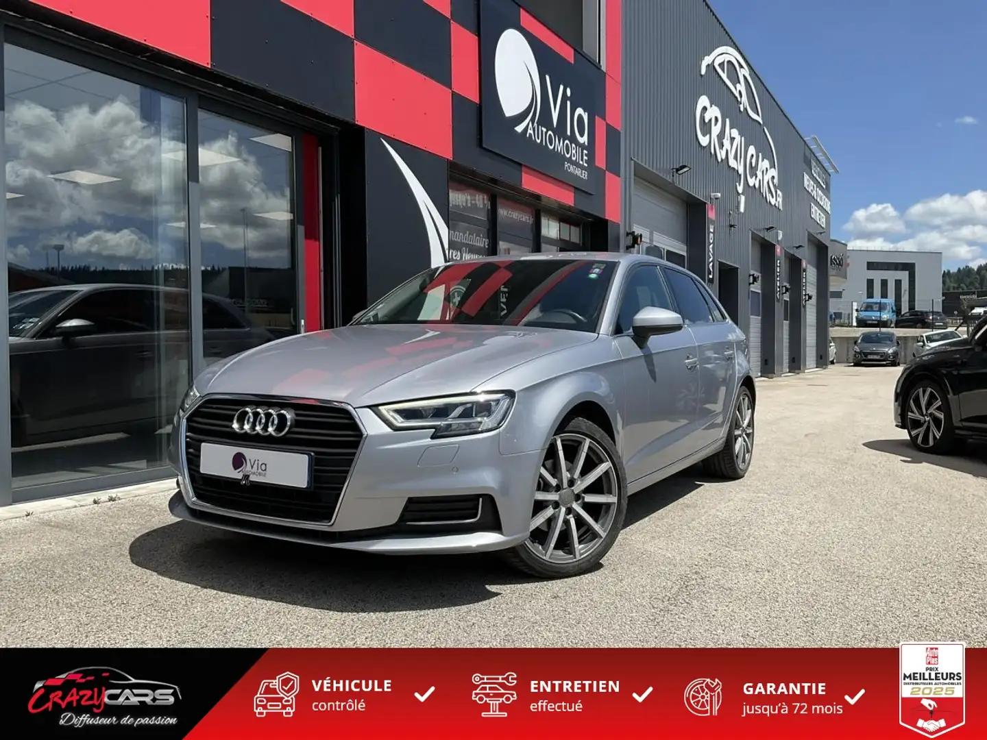 Audi A3 1.6 30 TDI 116 Design luxe  - Virtual  Cockpit - C Gris - 1