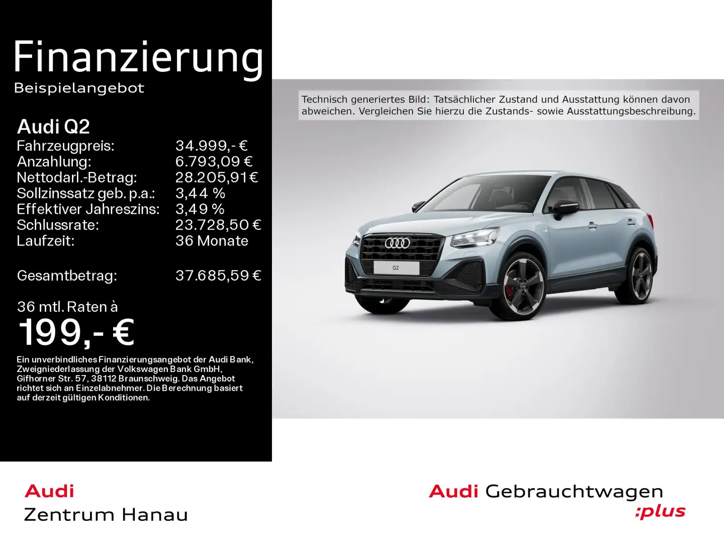 Audi Q2 35 TFSI S-LINE*MATRIX*AHK*KAMERA*NAVI-PLUS*19 Grau - 1