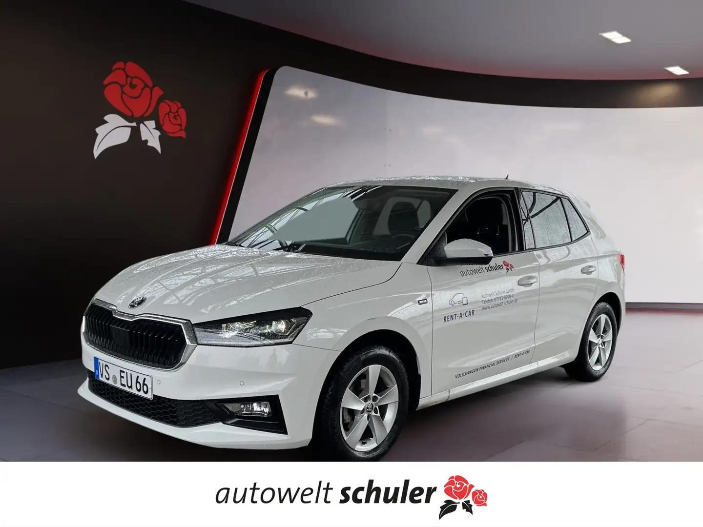 Skoda Fabia 1,0 TSI Selection ACC Climatronic Weiß - 1