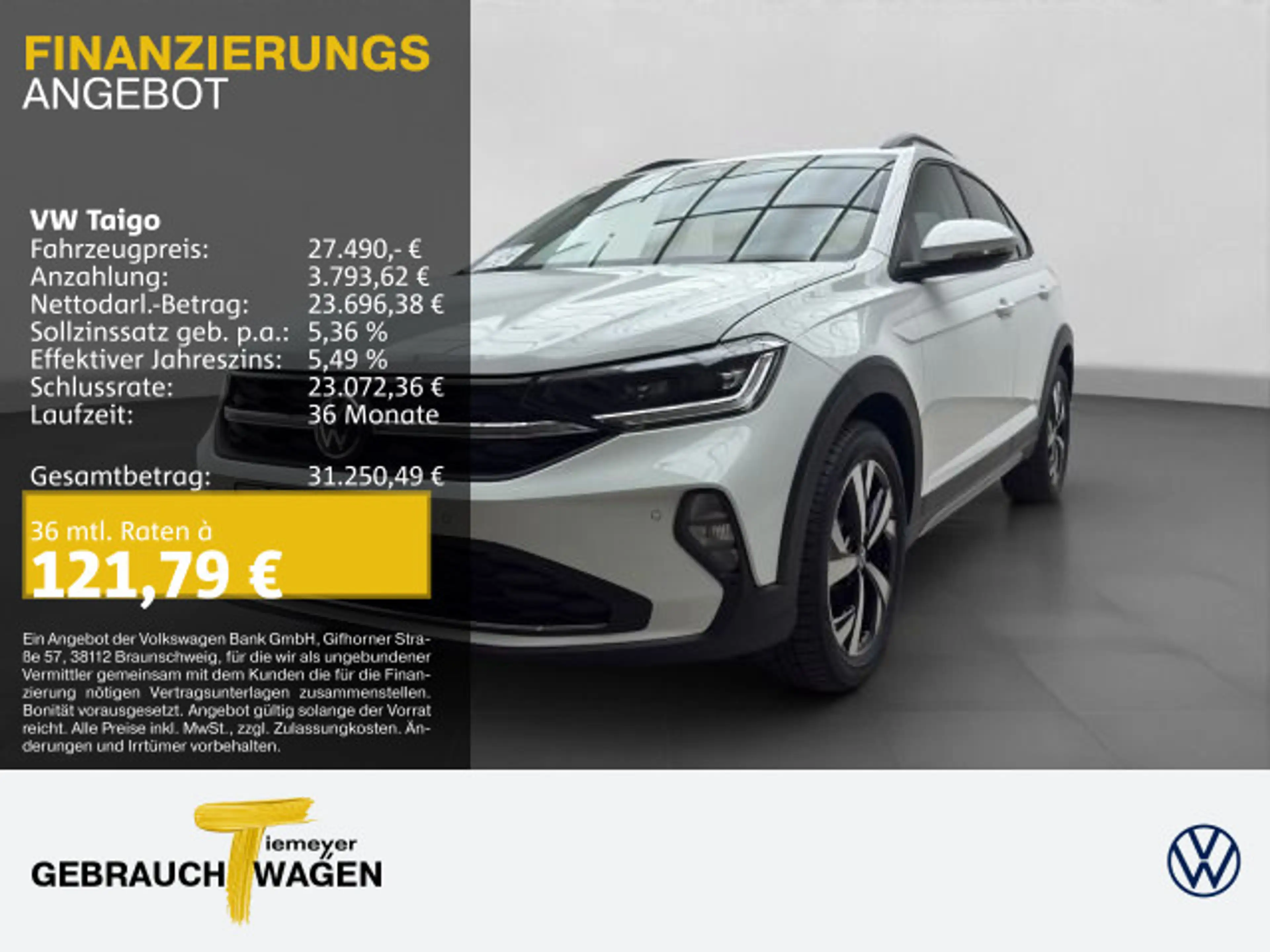 Volkswagen Taigo 1.5 TSI DSG STYLE REAR VIEW NAVI AHK GJR I